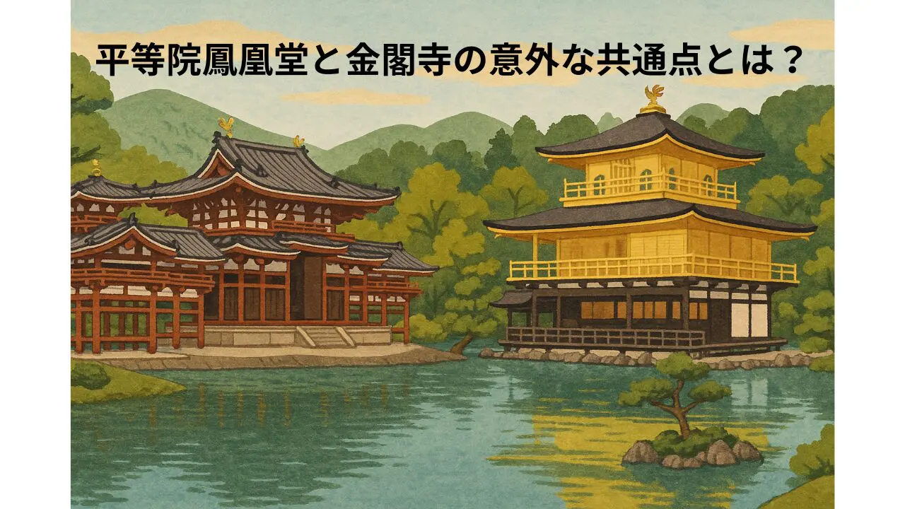 池に浮かぶような美しさ｜平等院鳳凰堂と金閣寺の意外な共通点とは