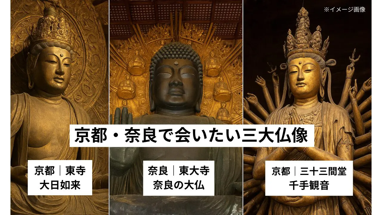 京都・奈良】仏像おすすめ3選｜東寺大日如来・東大寺大仏・三十三間堂 