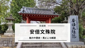 【安倍文殊院】魅力や歴史・見どころを丁寧に解説｜奈良