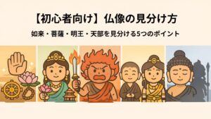 仏像の見分け方|如来・菩薩・明王・天部を見分ける5つのポイント