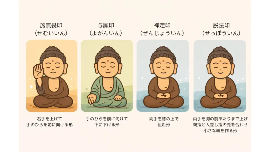 仏像の手の形（印相）とは？意味と種類をわかりやすく解説 | 心整う 仏像旅