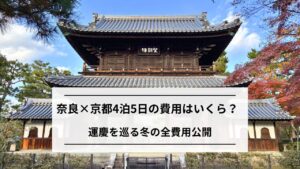 【実録】奈良3泊×京都1泊の費用公開|運慶に会う4泊5日